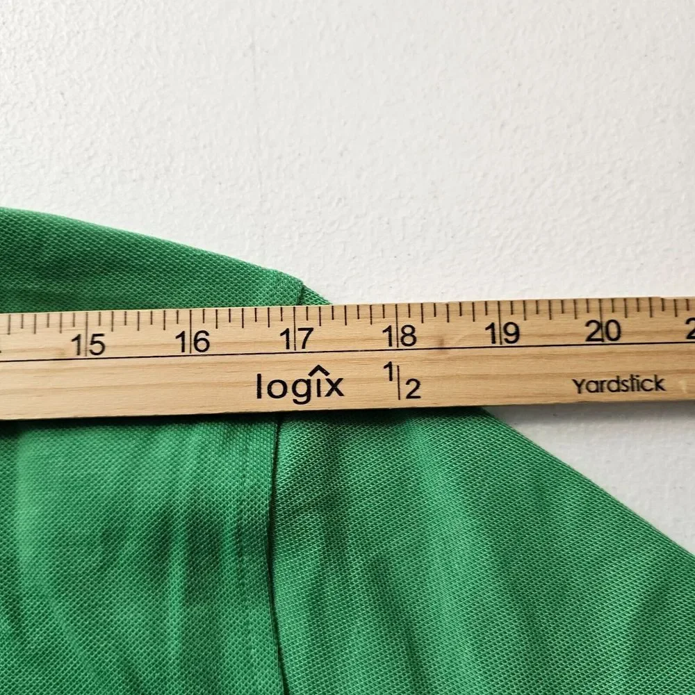 Outdoor Voices Birdie Polo Shirt Mens Size XS Short Sleeve Button Front‎ Green